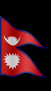 animated nepal flag