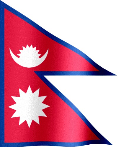 animated nepal flag