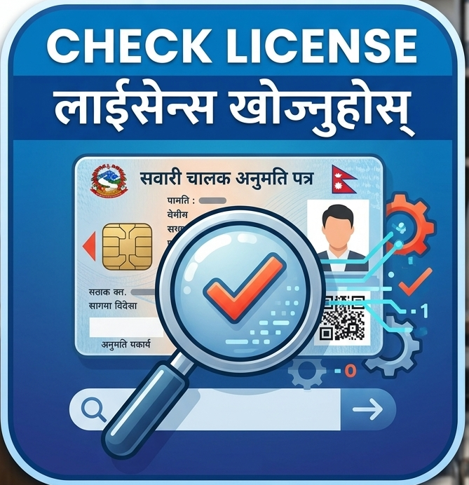 प्रिन्ट भएको लाईसेन्स खोज्‍नुहोस्