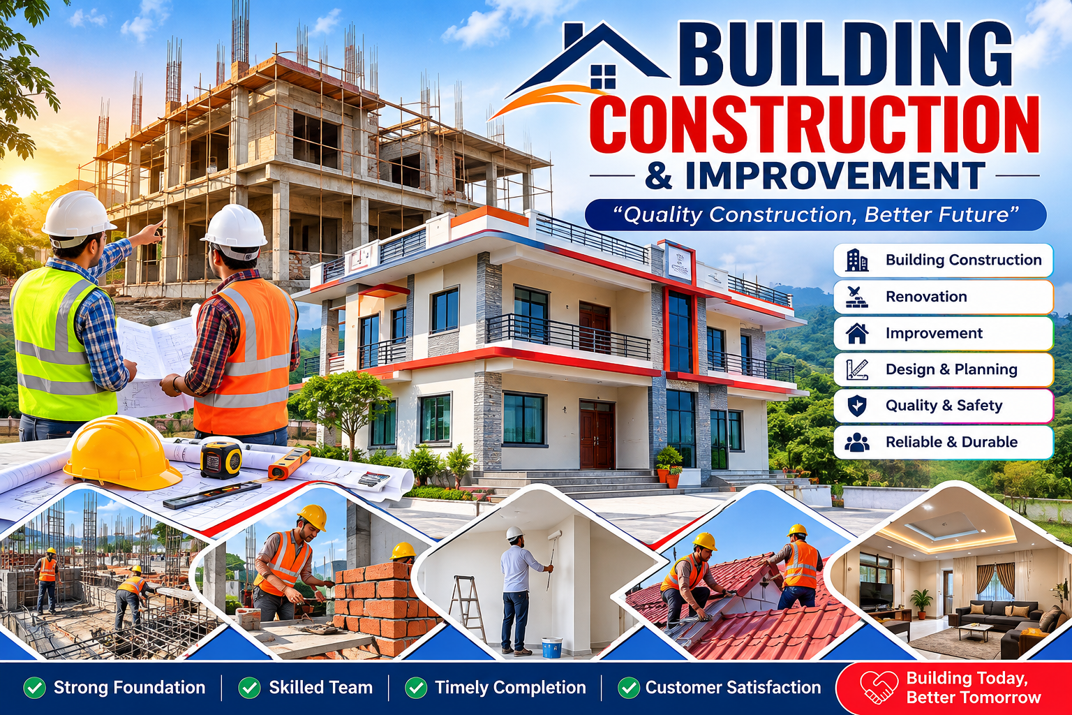 भवन निर्माण तथा सुधार