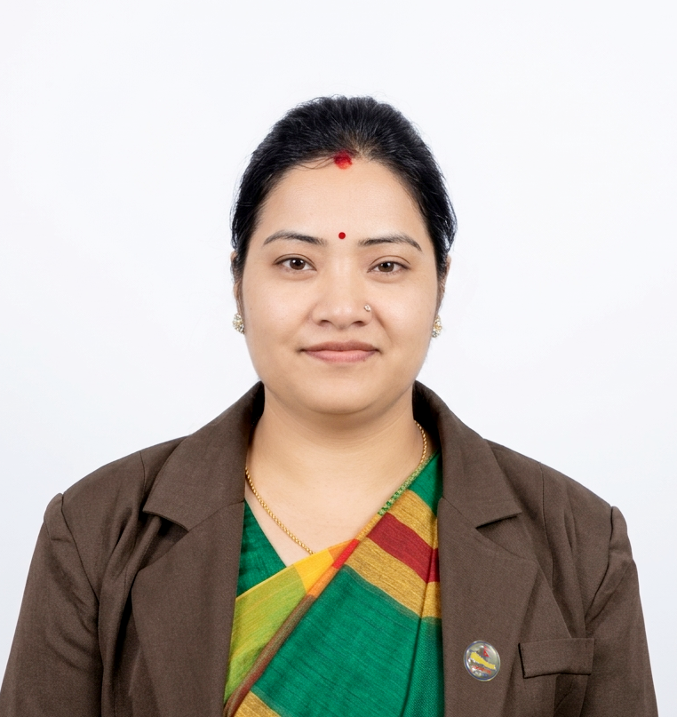 माननीय मन्त्री प्रतिभा रावल,  भूमि व्यवस्था, सहकारी, सङ्घीय मामिला तथा सामान्य प्रशासन मन्त्रालय