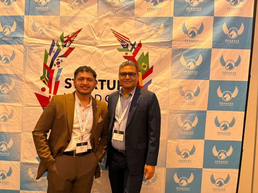 Meeting with CEO-Founder of DLSurf Mr. Arjun Ghimire during Startup World Cup 2025
