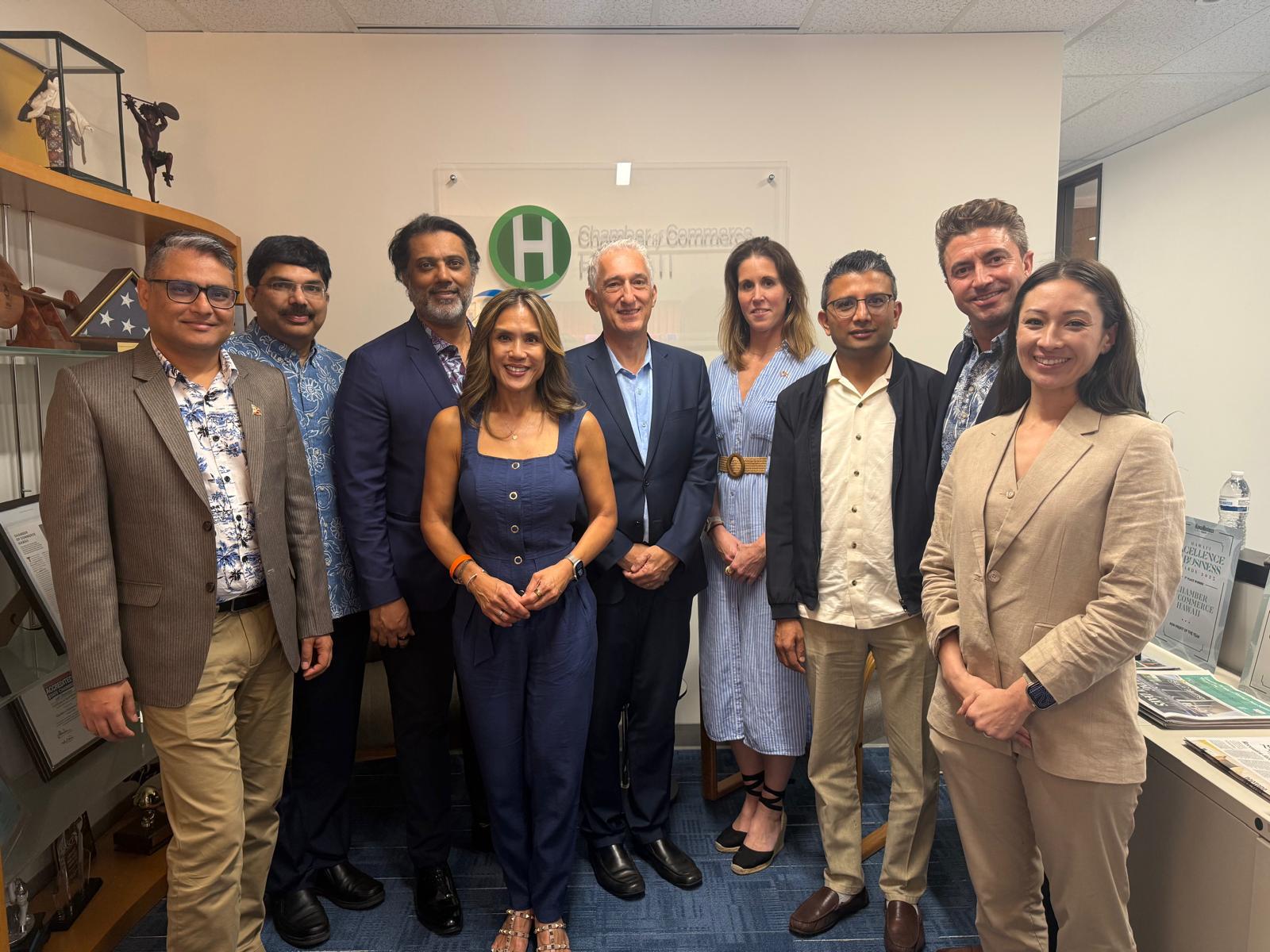 Meeting with the CEO of Hawaii Chamber of Commerce Sherry McNamara